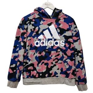 Adidas Girl’s Camo Pullover Hoodie Size Large (14/16)